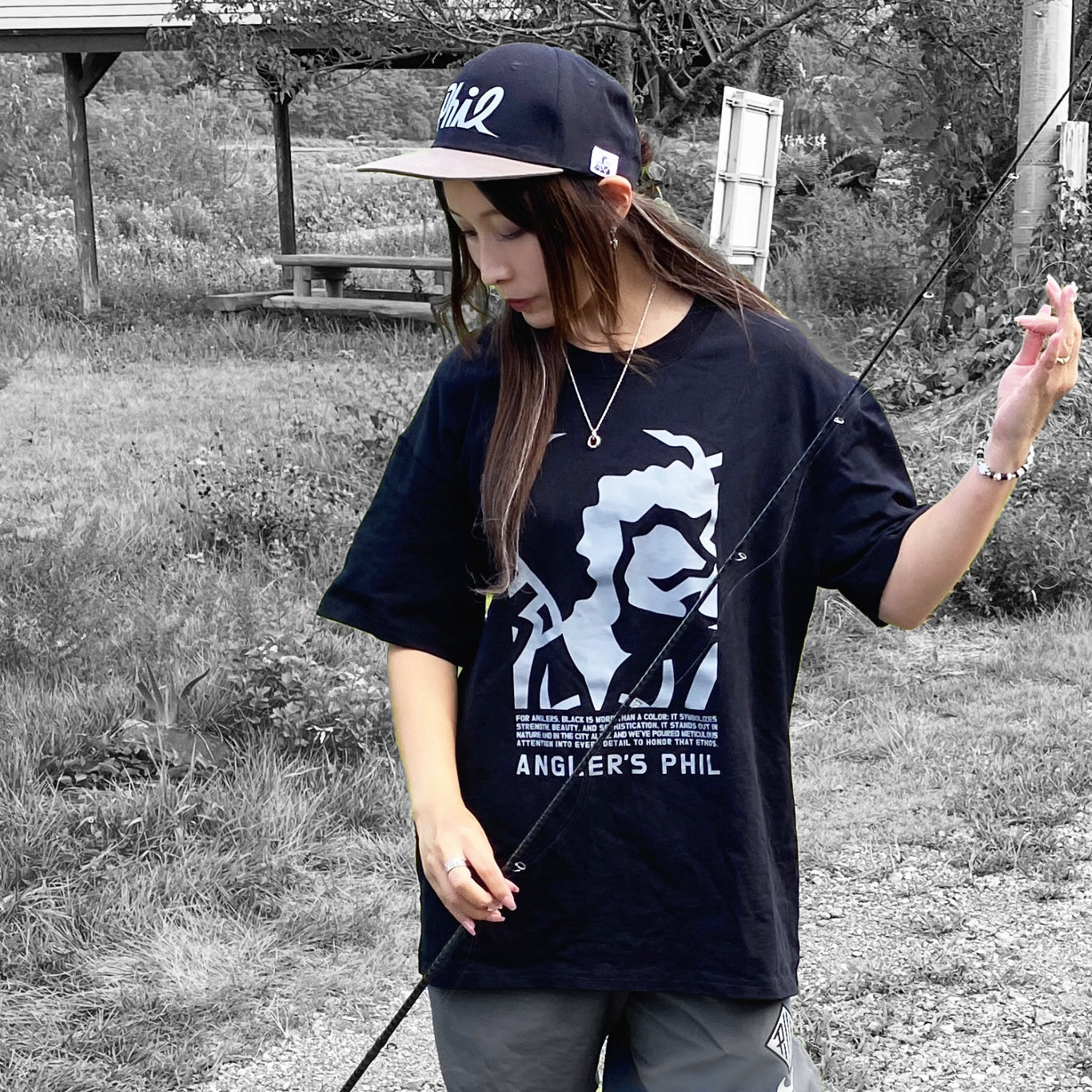 新品 SHANK シャンク Tシャツ XL ブラック 黒 ANGLER 釣り人 BLOCK ANGLER TEE